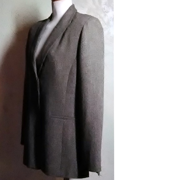 Larry Levine New Brown Textured Blazer Size 14 - Picture 4 of 6